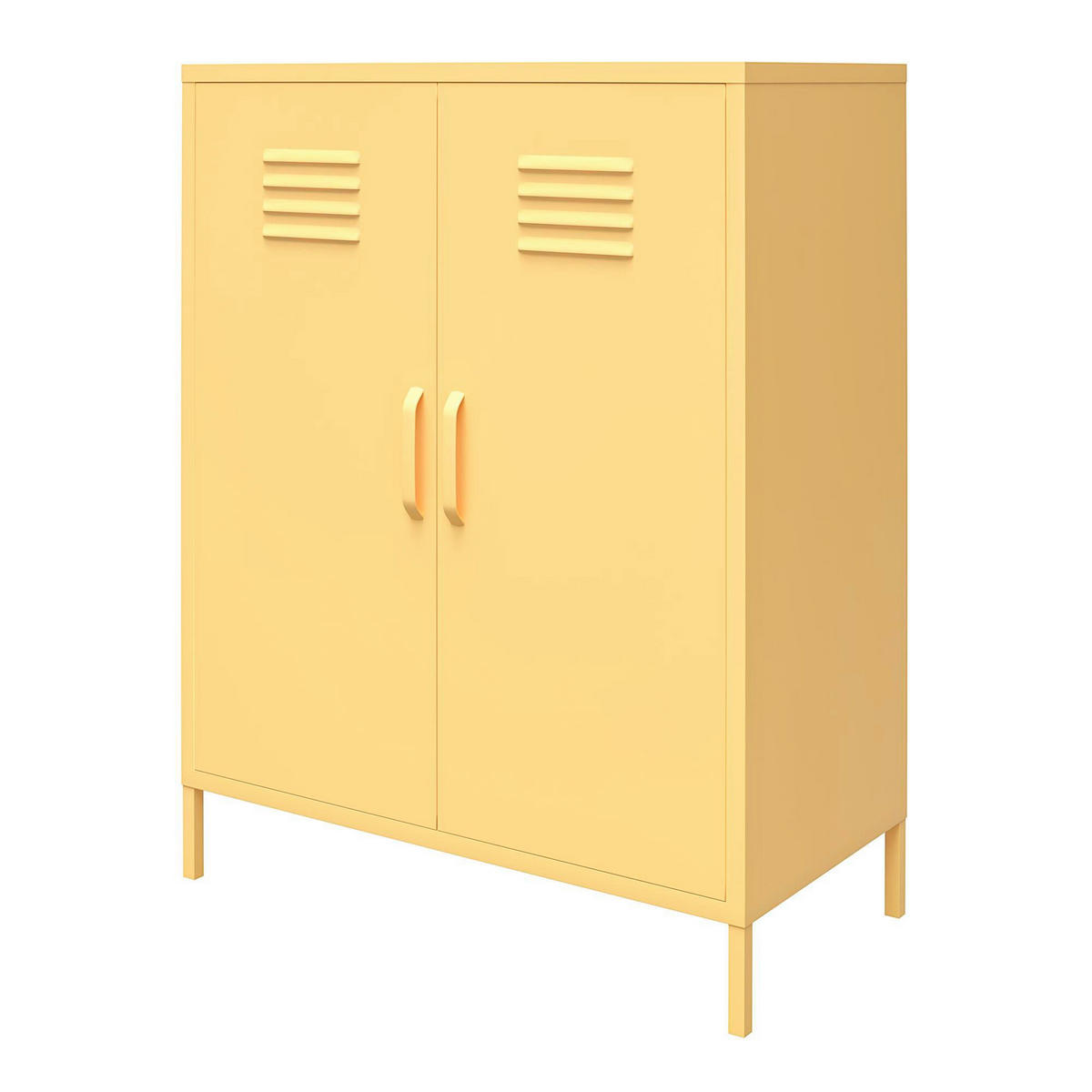 HIGHBOARD Cache  in 80/101/40 cm  - Gelb, Design, Metall (80/101/40cm) - MID.YOU