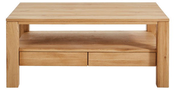 COUCHTISCH Wildeiche massiv rechteckig Eichefarben 110/70/47,5 cm  - Eichefarben, KONVENTIONELL, Holz (110/70/47,5cm) - Linea Natura