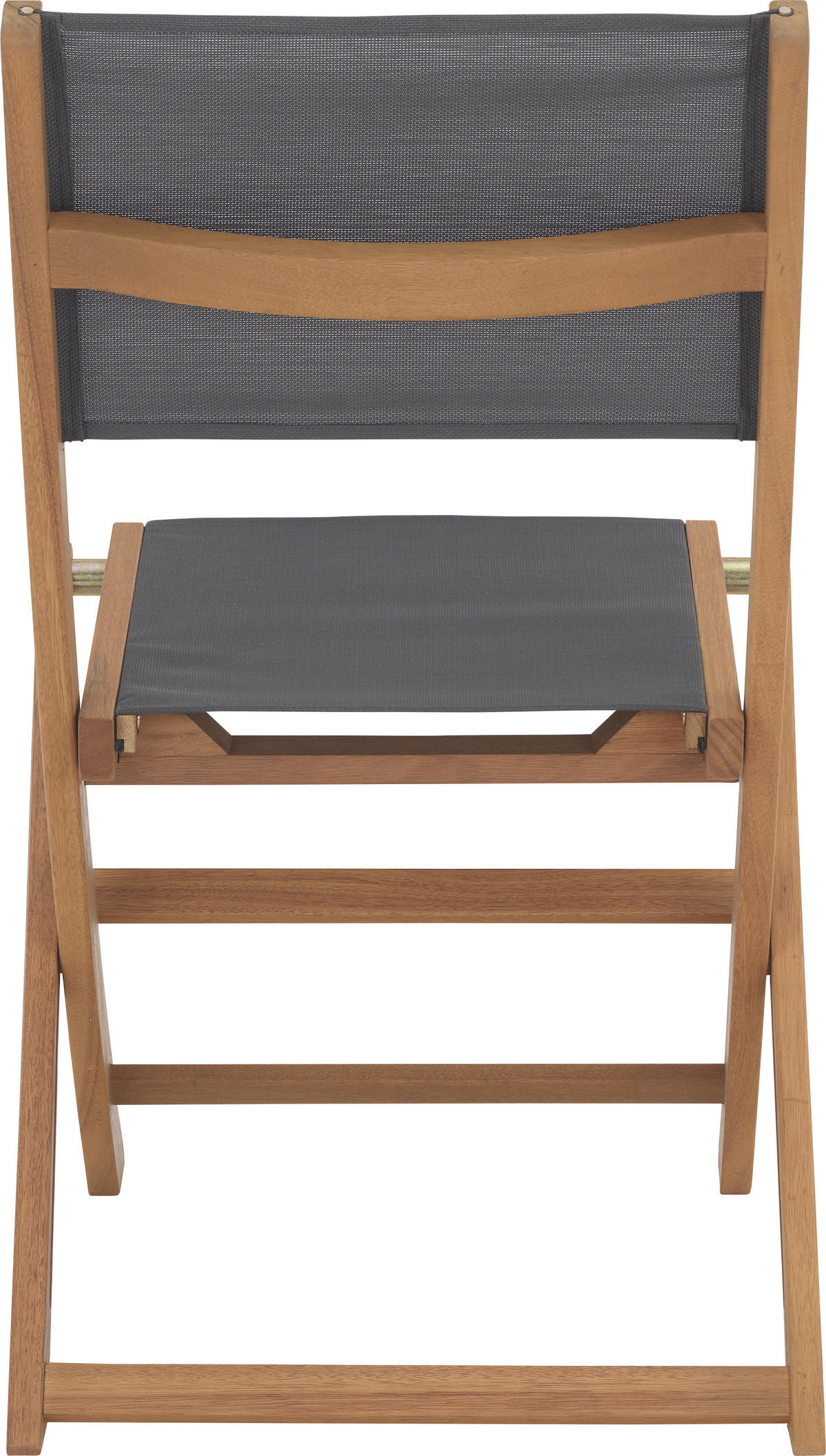 GARTENKLAPPSESSEL Eukalyptusholz Braun, Grau  - Braun/Grau, ROMANTIK / LANDHAUS, Holz/Textil (50/90/58cm) - Ambia Garden