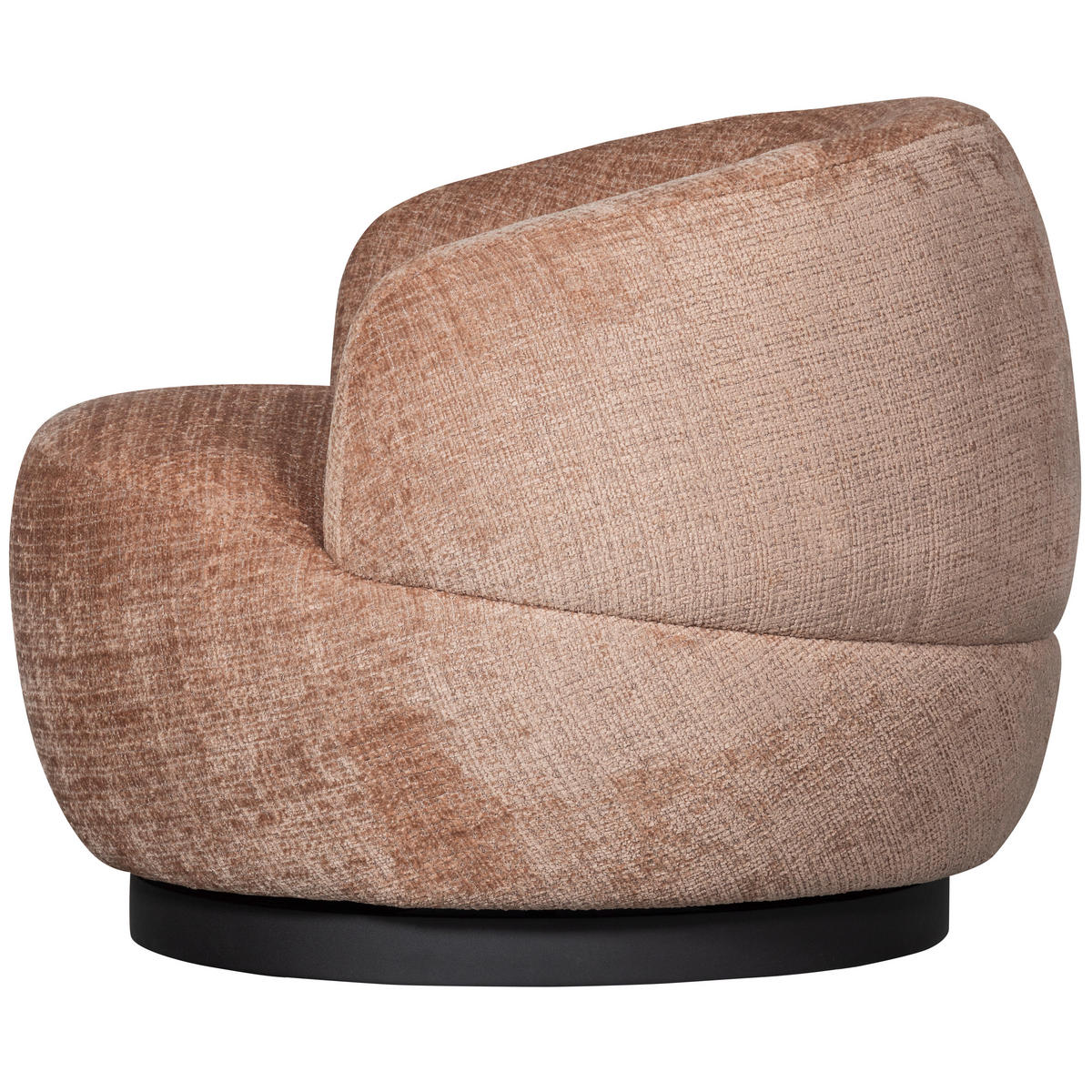 SESSEL in Chenille Sandfarben  - Sandfarben/Schwarz, Design, Textil/Metall (84/71/88cm) - Livetastic