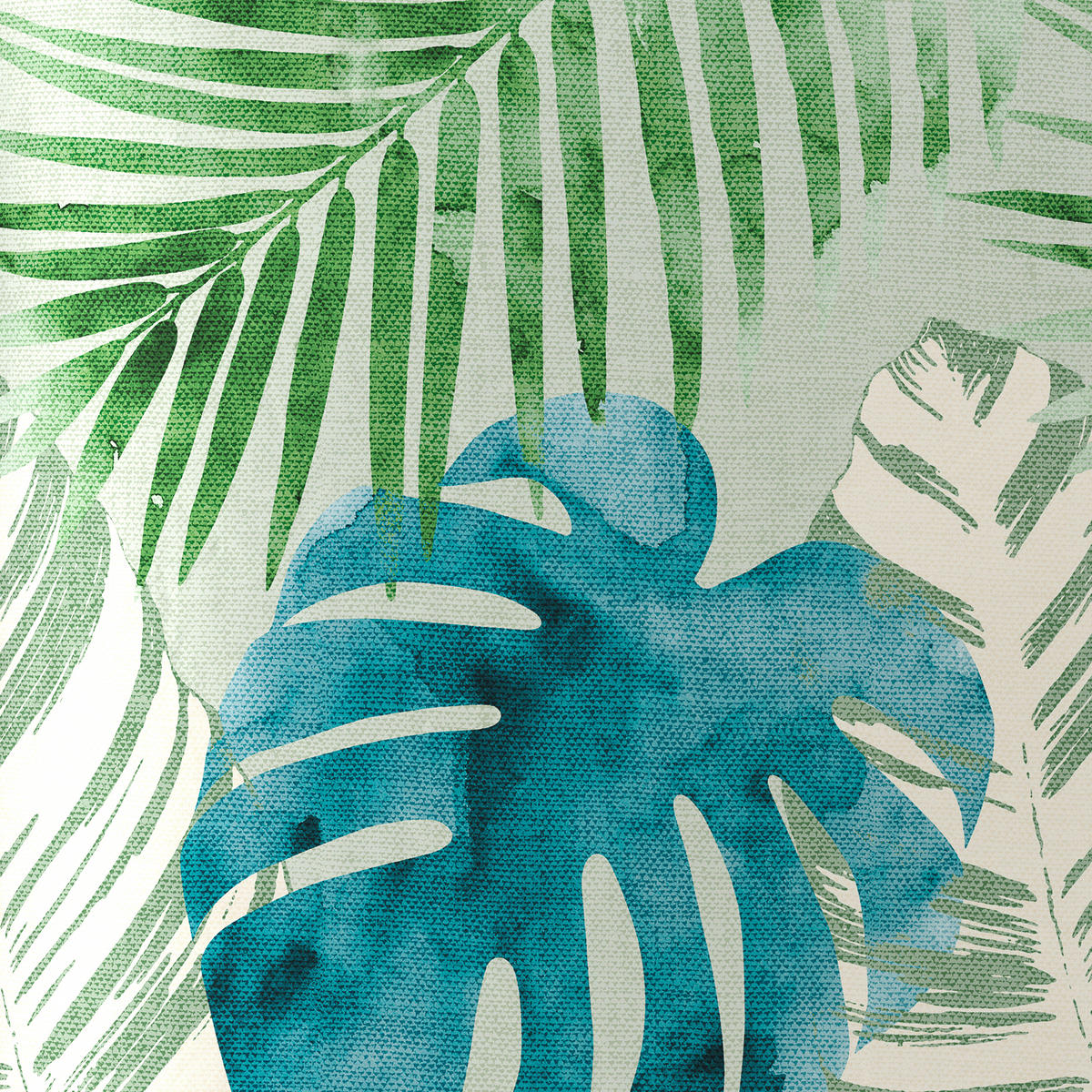 WENDEBETTWÄSCHE Botanic Satin 135/200 cm  - Grün, KONVENTIONELL, Textil (135/200cm) - Esposa