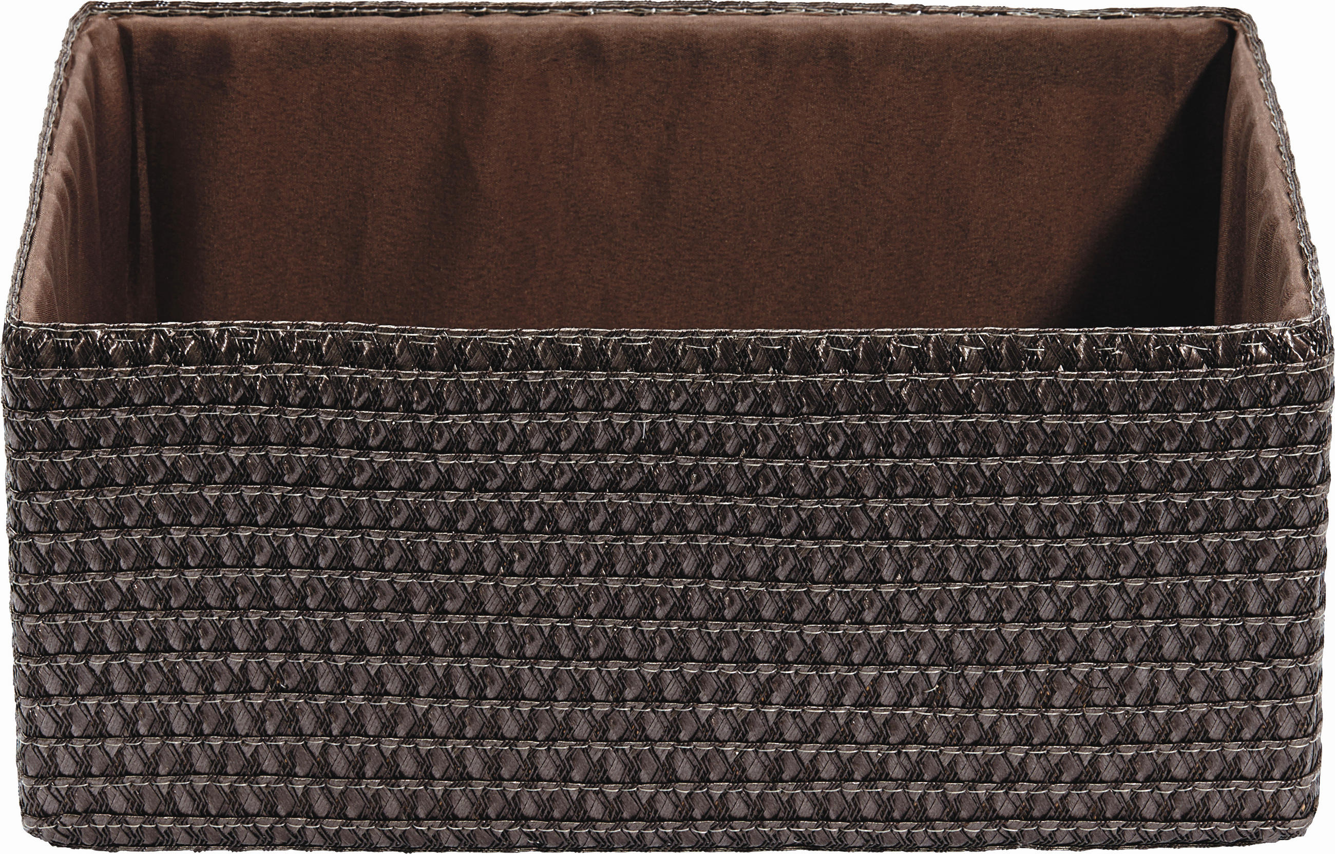 REGALKORB 32/23/14 cm   - Braun, Basics, Kunststoff/Textil (32/23/14cm) - Landscape