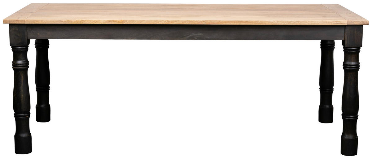 STOL ZA BLAGOVAONICU  prirodne boje  drvo      - prirodne boje/crna, Moderno, drvo (200/78/100cm)