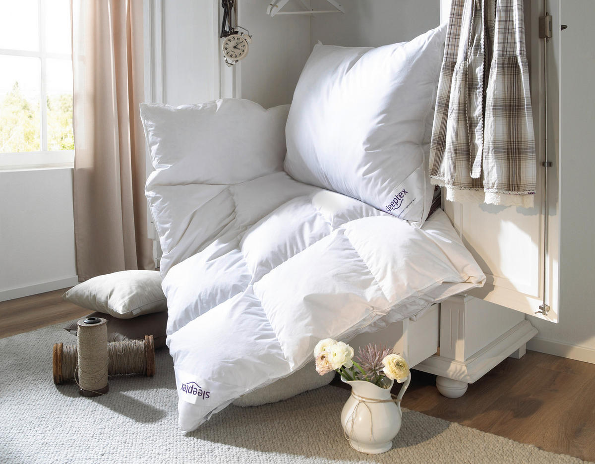 TŘÍKOMOROVÝ POLŠTÁŘ, 70/90 cm - bílá, Basics, textil (70/90cm) - Sleeptex