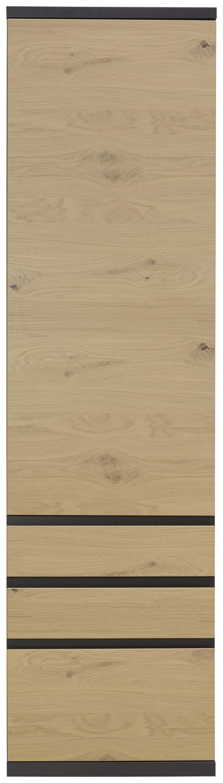 GARDEROBENSCHRANK 60/219/39,6 cm  - Eichefarben/Graphitfarben, Design, Holz/Holzwerkstoff (60/219/39,6cm) - Invivus