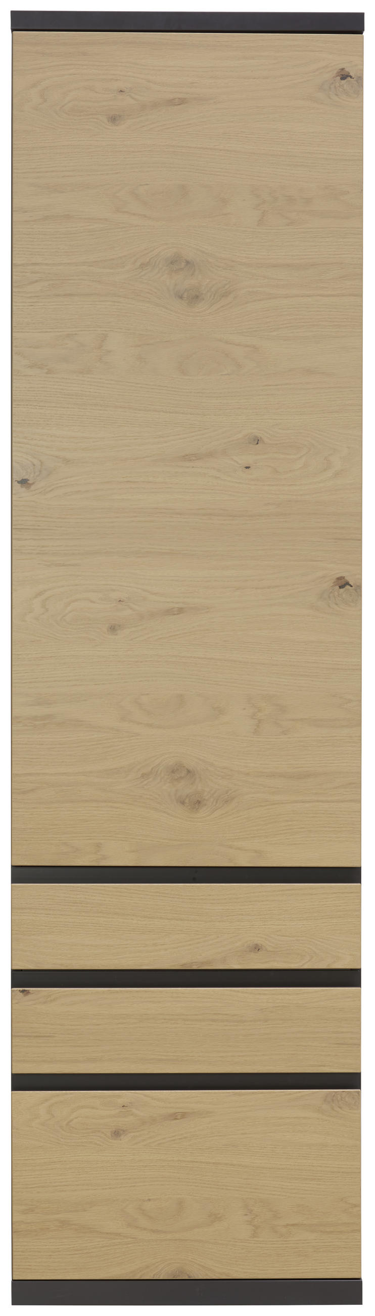 GARDEROBENSCHRANK  in 60/219/39,6 cm  - Eichefarben/Graphitfarben, Design, Holz/Holzwerkstoff (60/219/39,6cm) - Invivus