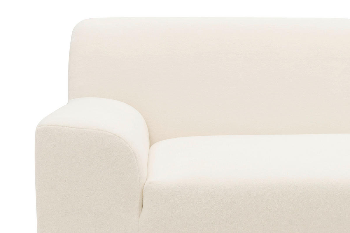 ECKSOFA CAPRI 2 Creme Mikrofaser Zierkissen  - Creme/Schwarz, Basics, Kunststoff/Textil (241/146cm) - MID.YOU
