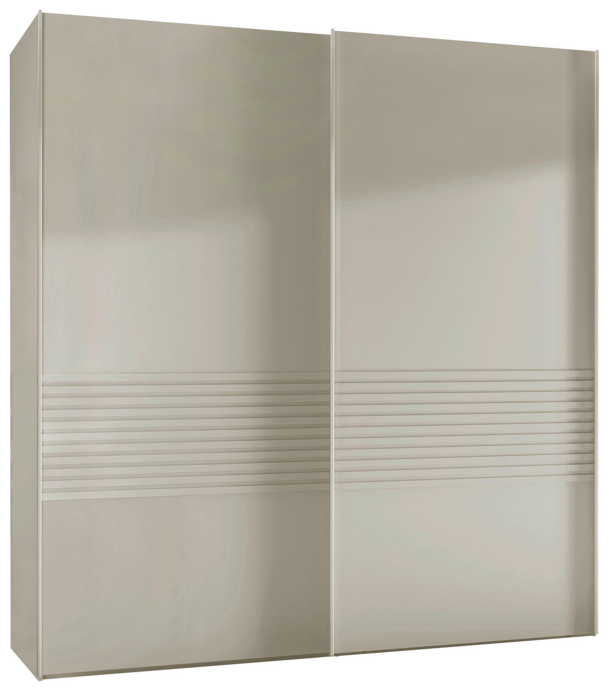 SCHWEBETÜRENSCHRANK 200/236/67 cm 2-türig Weiß  - Weiß, Design, Holzwerkstoff/Metall (200/236/67cm) - Novel