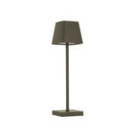 AKKU-TISCHLEUCHTE Lino 10/38 cm  - Grau, Design, Kunststoff/Metall (10/38cm) - Novel