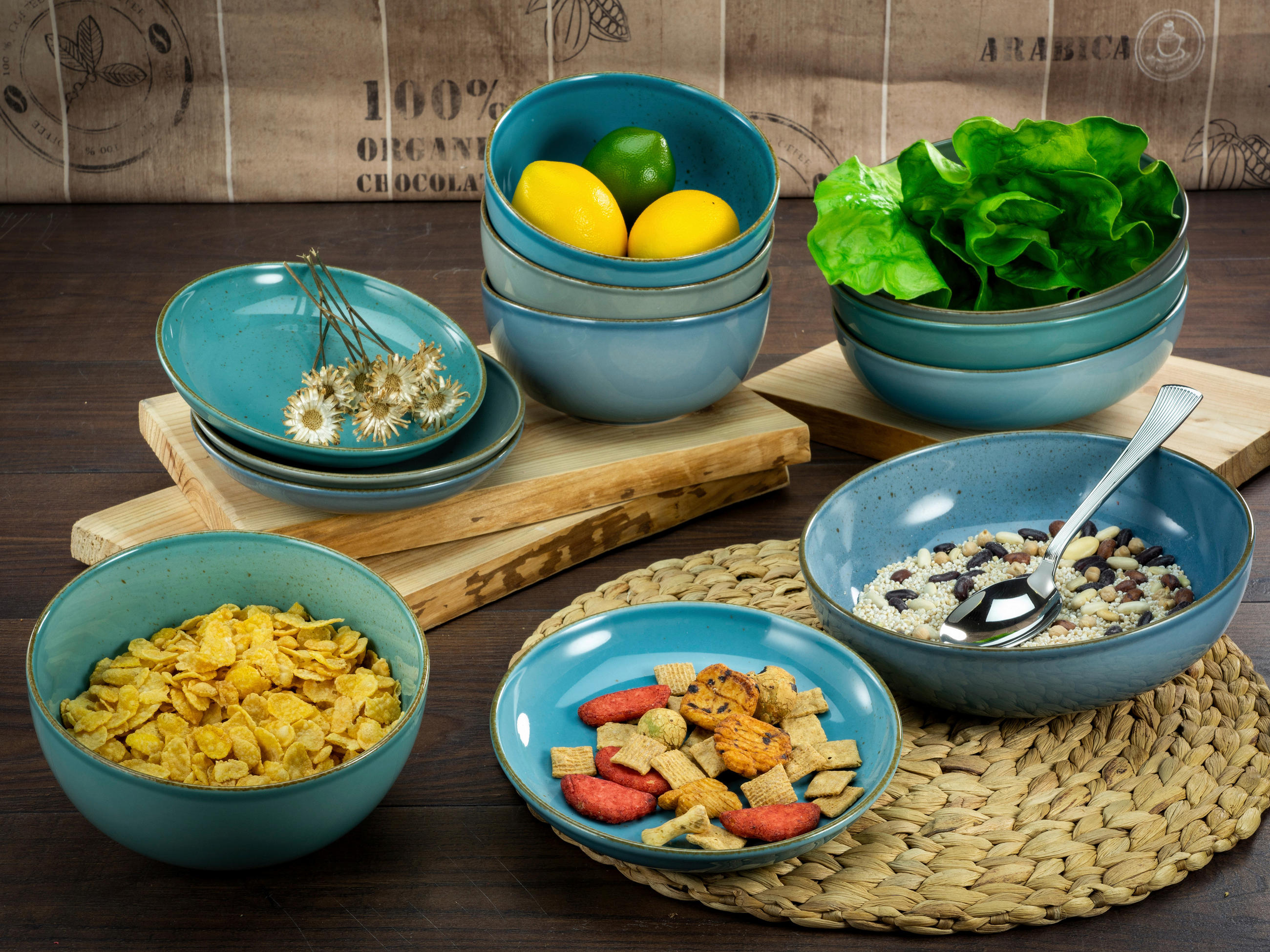 Smoothiebowl 16,5cm D  - Multicolor, KONVENTIONELL, Keramik (16,5/5,5cm) - Creatable