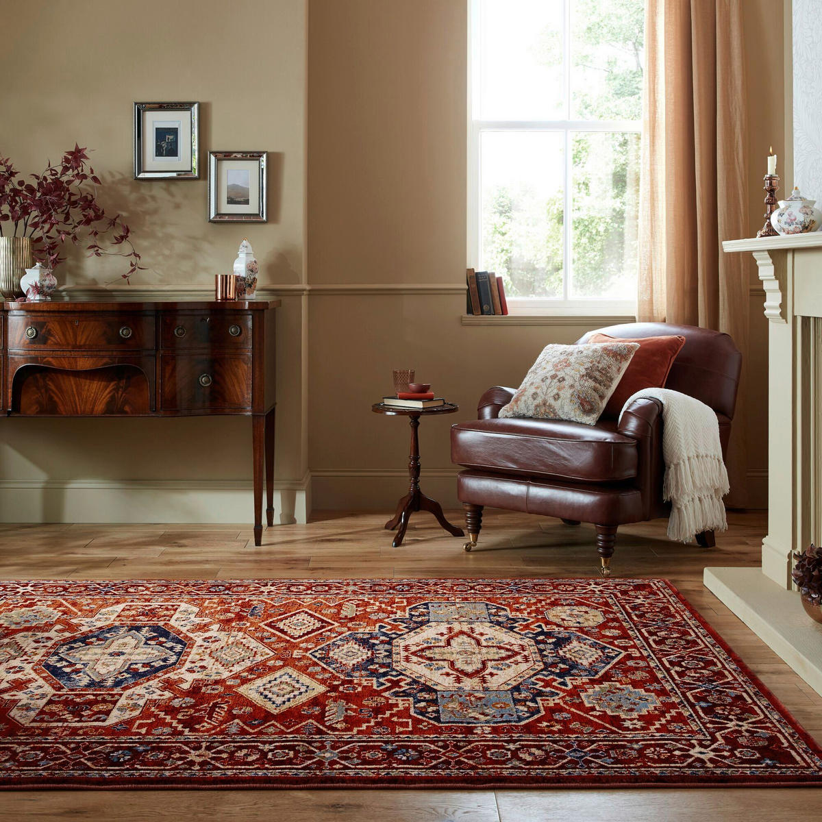 VINTAGE-TEPPICH 80/150 cm GILLINGHAM Rot  - Rot, KONVENTIONELL, Textil (80/150cm)