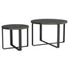 SOFFBORD SET i metall, trämaterial 60/41/60/41/39/34 cm  - svart, Design, metall/trämaterial (60/41/60/41/39/34cm) - Stylife