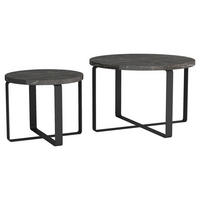 SOFFBORD SET i metall, trämaterial 60/41/60/41/39/34 cm  - svart, Design, metall/trämaterial (60/41/60/41/39/34cm) - Stylife