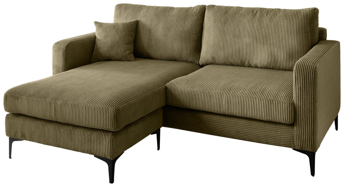 Freisteller von Livetastic ECKSOFA Eliza Olivgrün Cord.