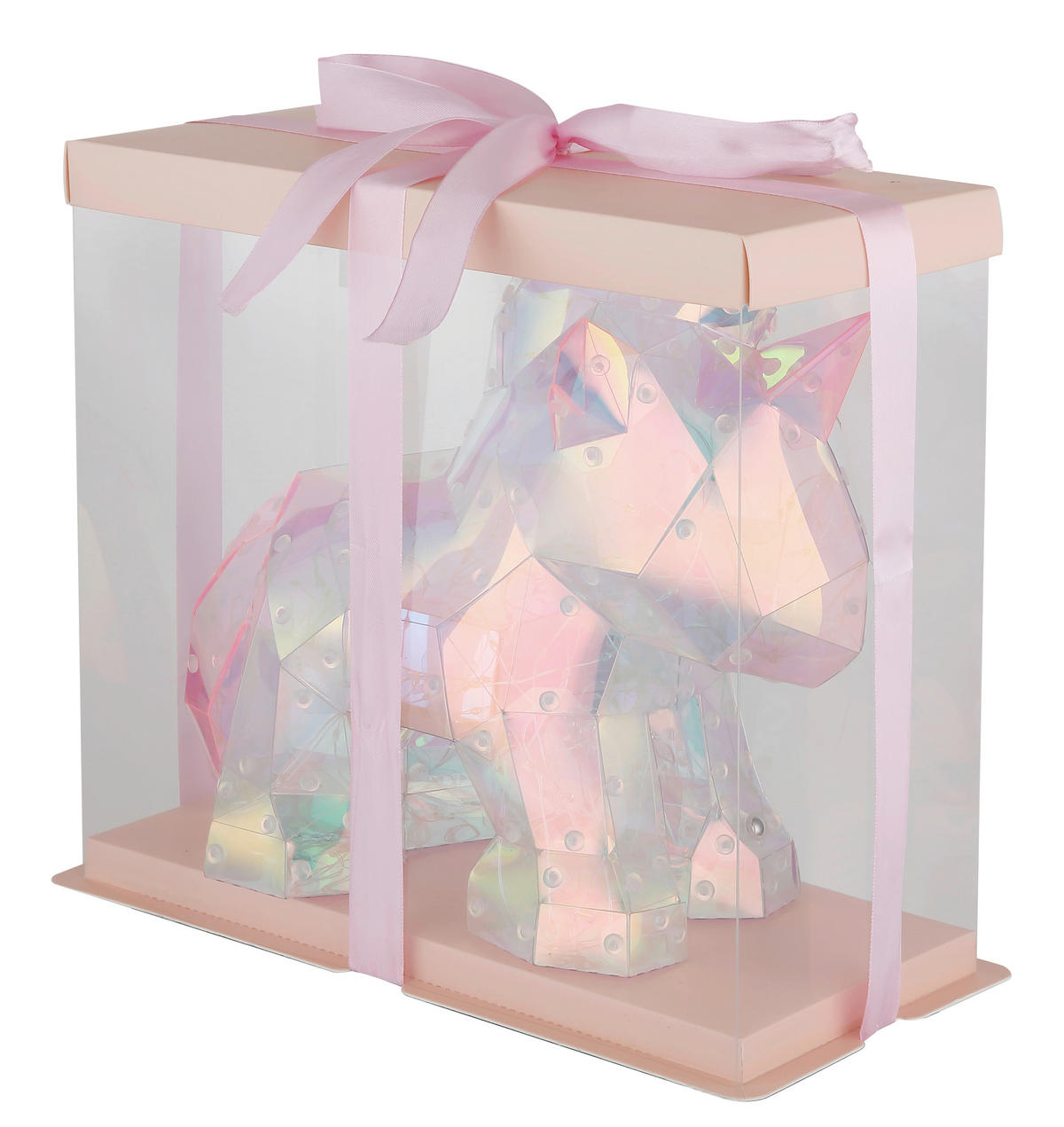 NAMIZNA LED-SVETILKA  BRONDAR   30/14/26 cm          - pink/prozorno, Basics, umetna masa (30/14/26cm) - Globo