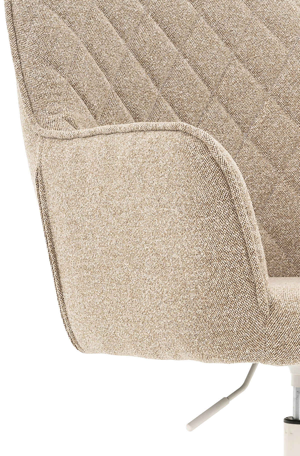 FORGÓSZÉK  szövet natúr színű, fehér  - natúr színű/fehér, Design, műanyag/textil (59,5/101/64cm) - Xora