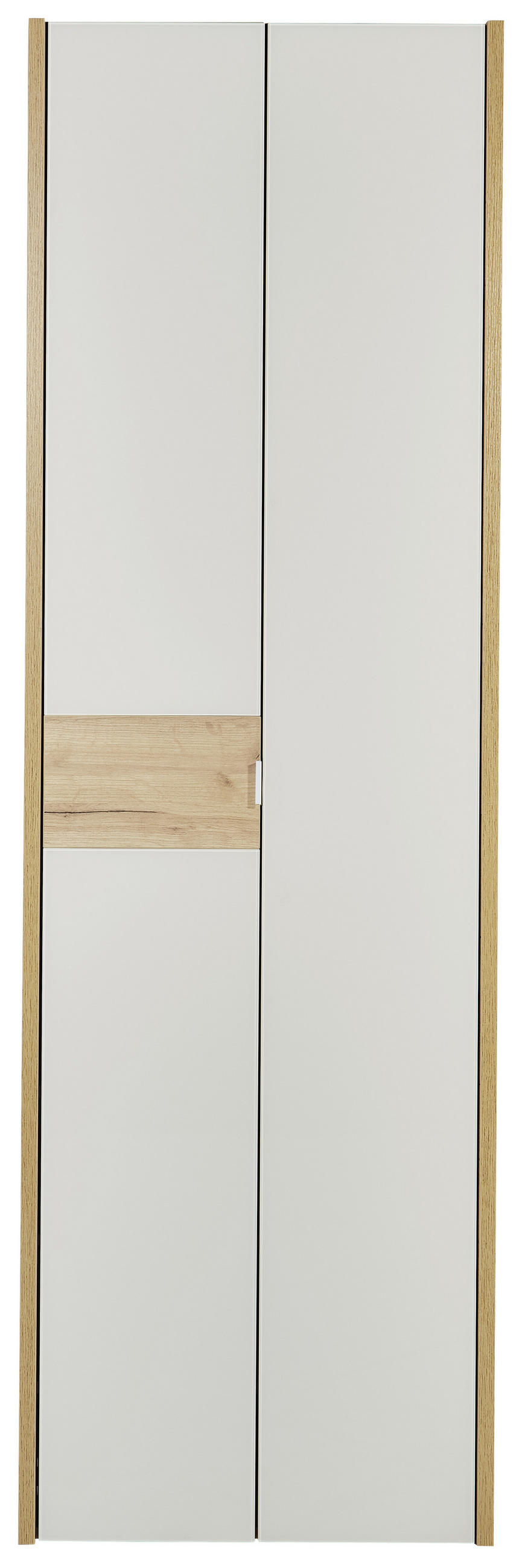 GARDEROBENSCHRANK  in 62/199/40 cm  - Kaschmir/Eichefarben, Design, Glas/Holzwerkstoff (62/199/40cm) - Voleo