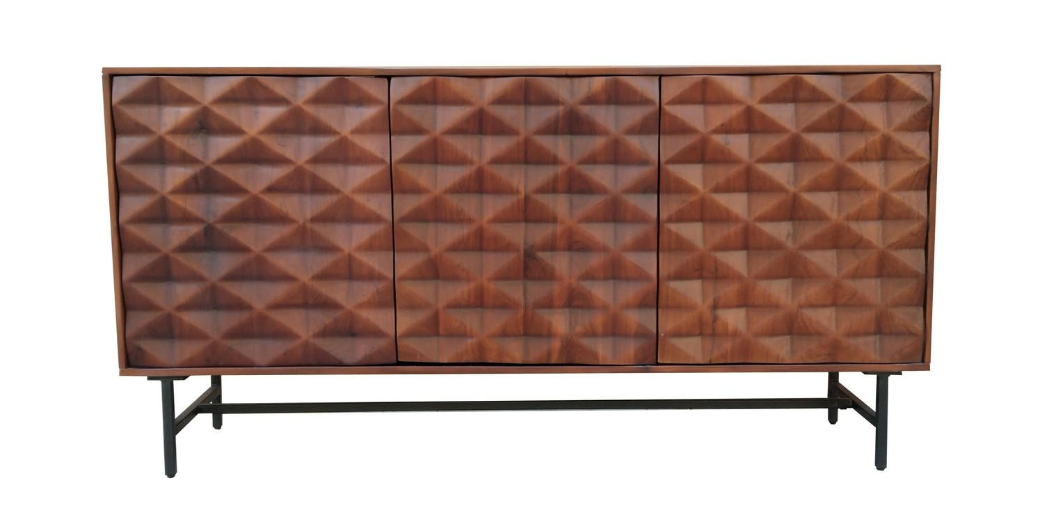 SIDEBOARD  in 160/80/40 cm  - Schwarz/Braun, KONVENTIONELL, Holz/Kunststoff (160/80/40cm) - Livetastic