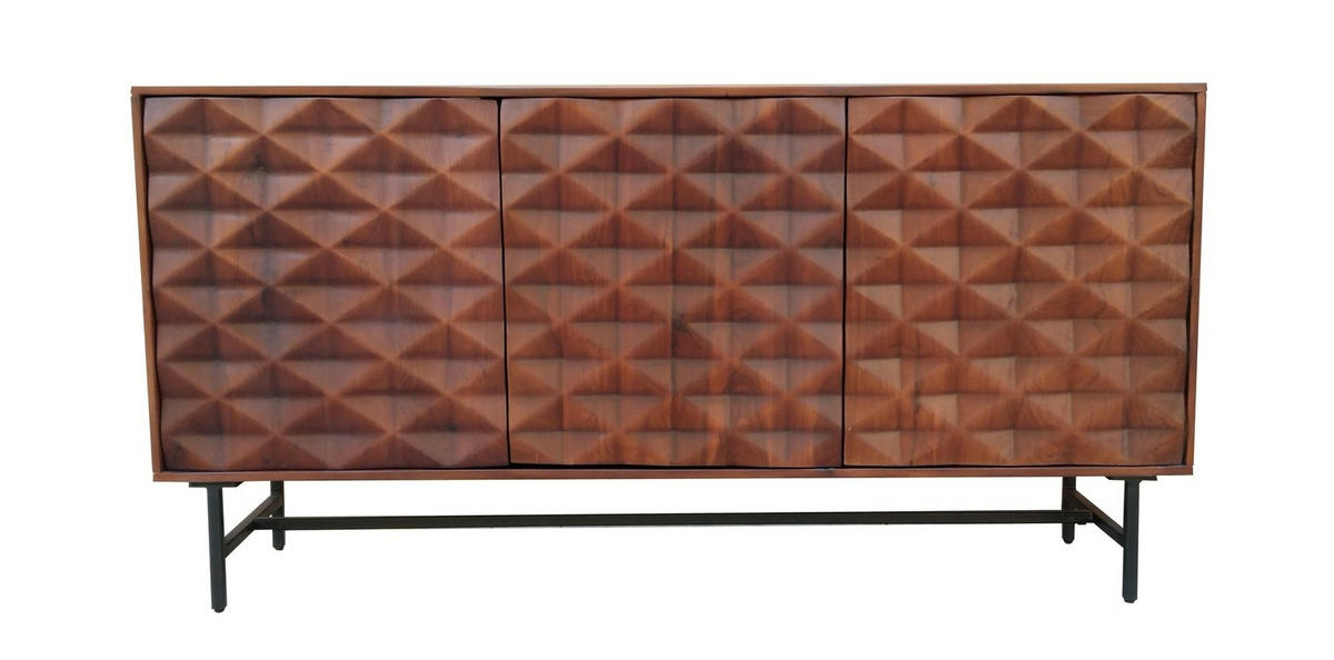 SIDEBOARD  in 160/80/40 cm  - Schwarz/Braun, KONVENTIONELL, Holz/Kunststoff (160/80/40cm) - Livetastic