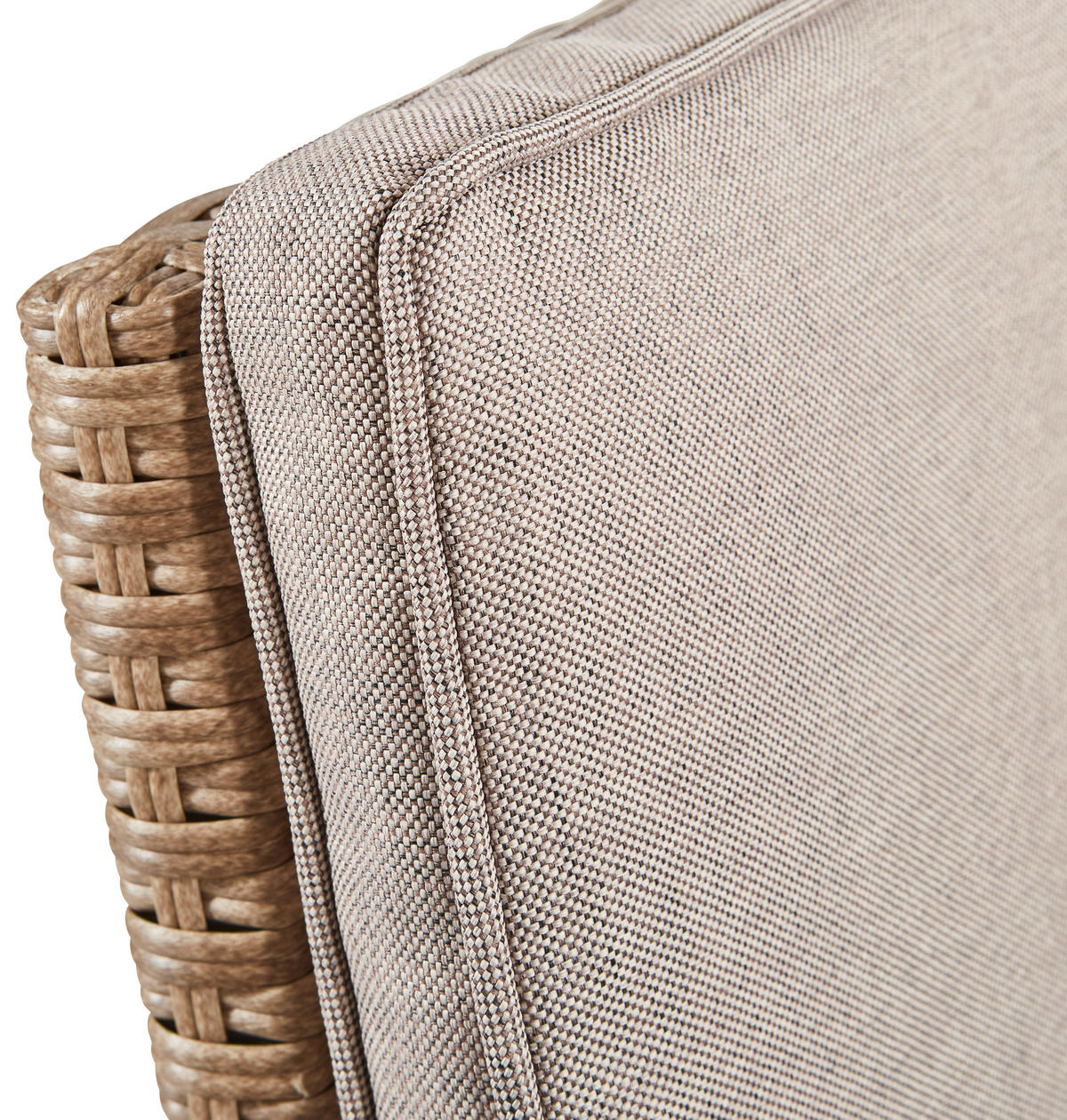 GARTENTISCHGRUPPE beschichtet Stahl  - Beige/Braun, MODERN, Glas/Kunststoff (183/74/120cm) - Ambia Garden