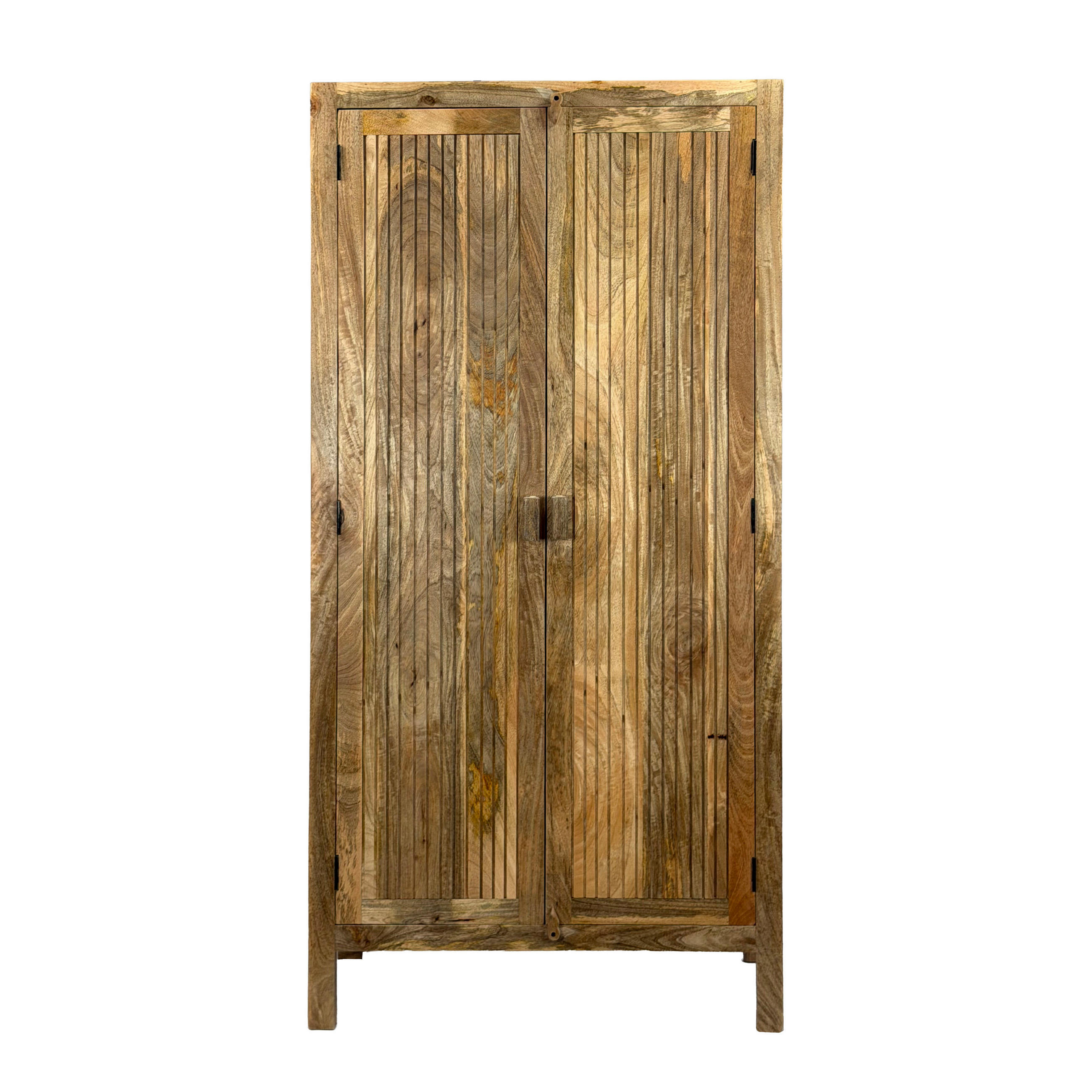 OMARA, masivno mangov les rjava  - rjava, Design, les (90/44/187cm) - Livetastic