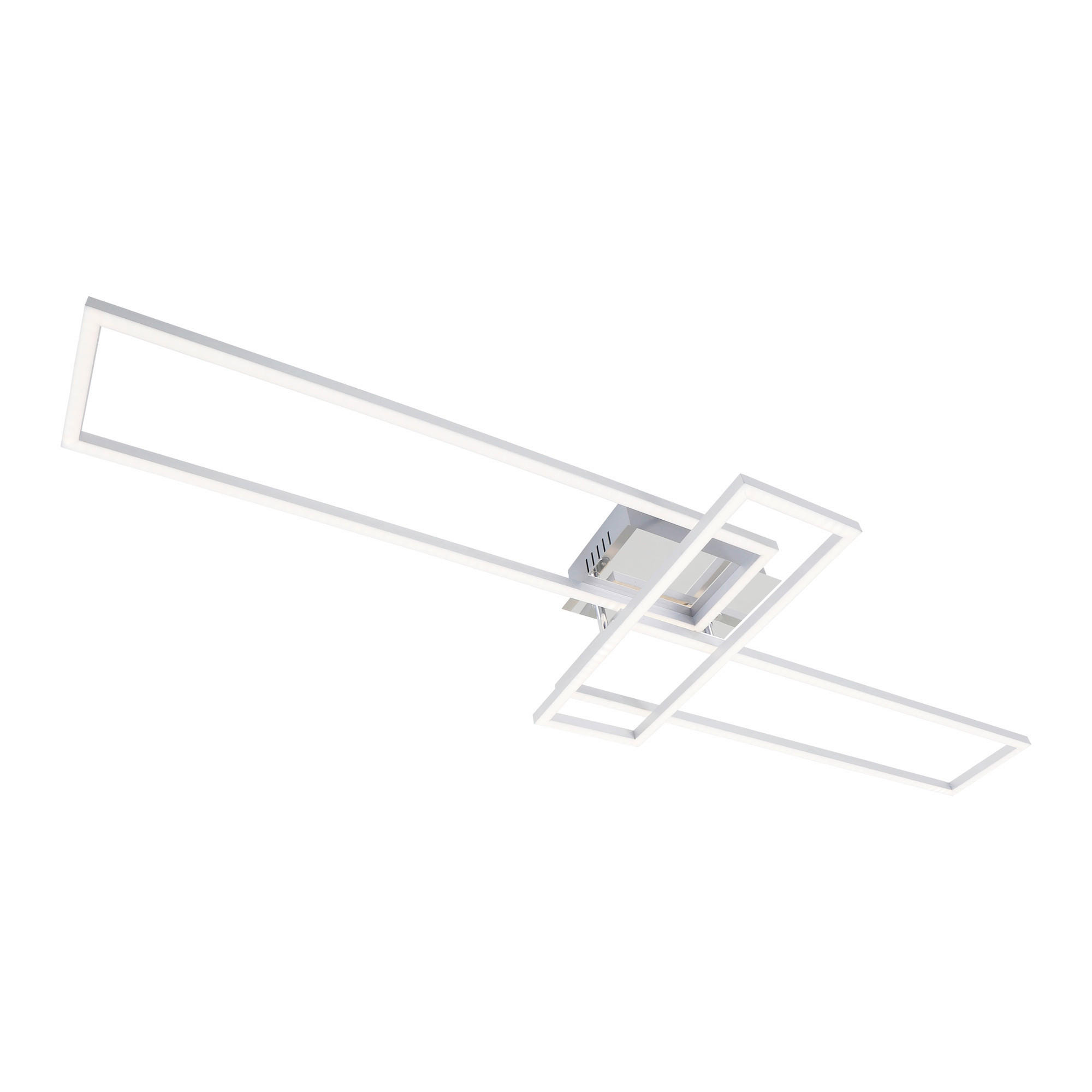 LED-DECKENLEUCHTE 110/35/10 cm  - Chromfarben, Design, Kunststoff/Metall (110/35/10cm)