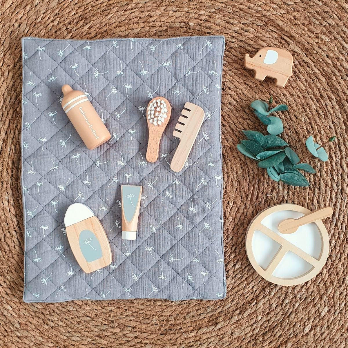 PUPPEN-PFLEGESET - Basics, Holz (30/40/2cm) - MUSTERKIND