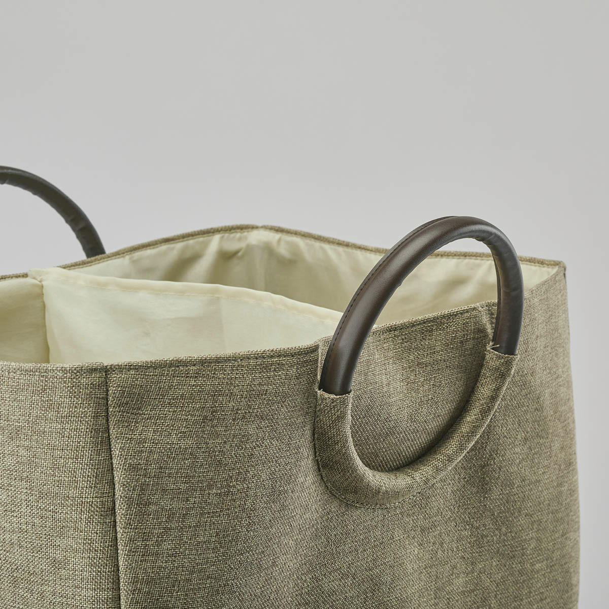 WÄSCHEKORB - Beige/Grau, Basics, Textil (30/50/60cm) - Aquanova