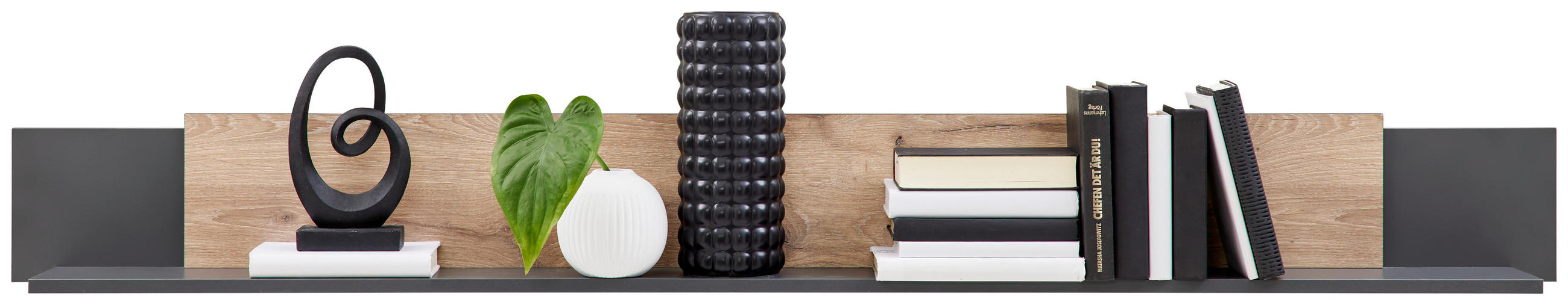 Wandboard Atlanta B: 180 Cm Eiche Anthrazit