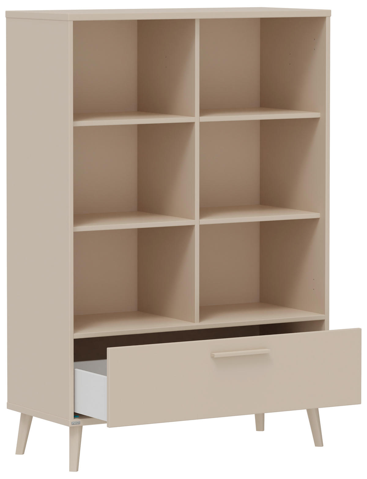 STOJEČ REGAL bež  - bež, Basics, umetna masa/leseni material (95/139cm) - Paidi