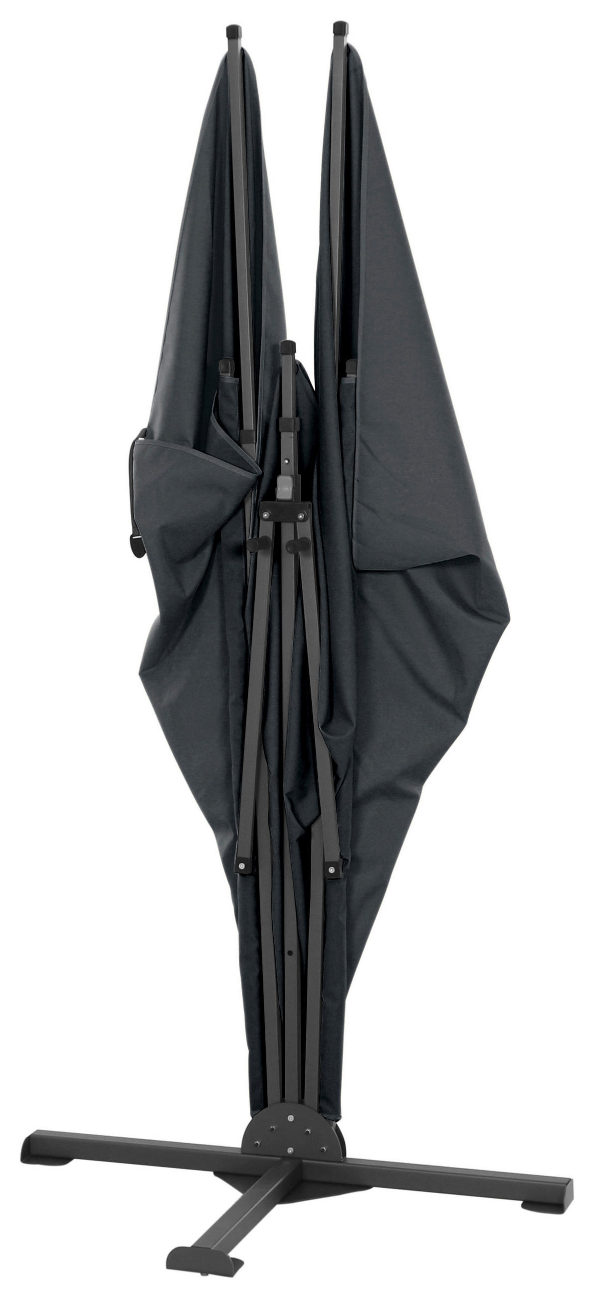 SICHTSCHUTZ - Anthrazit, KONVENTIONELL, Textil/Metall (280/150cm) - Siena Garden