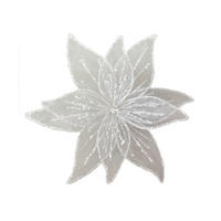 Floare Decorativă Xmassale - alb, Design, plastic/metal (20cm) - X-Mas
