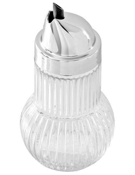 ZUCKERSTREUER 160 ml  Kunststoff, Glas  - Transparent/Silberfarben, Basics, Glas/Kunststoff - Fackelmann