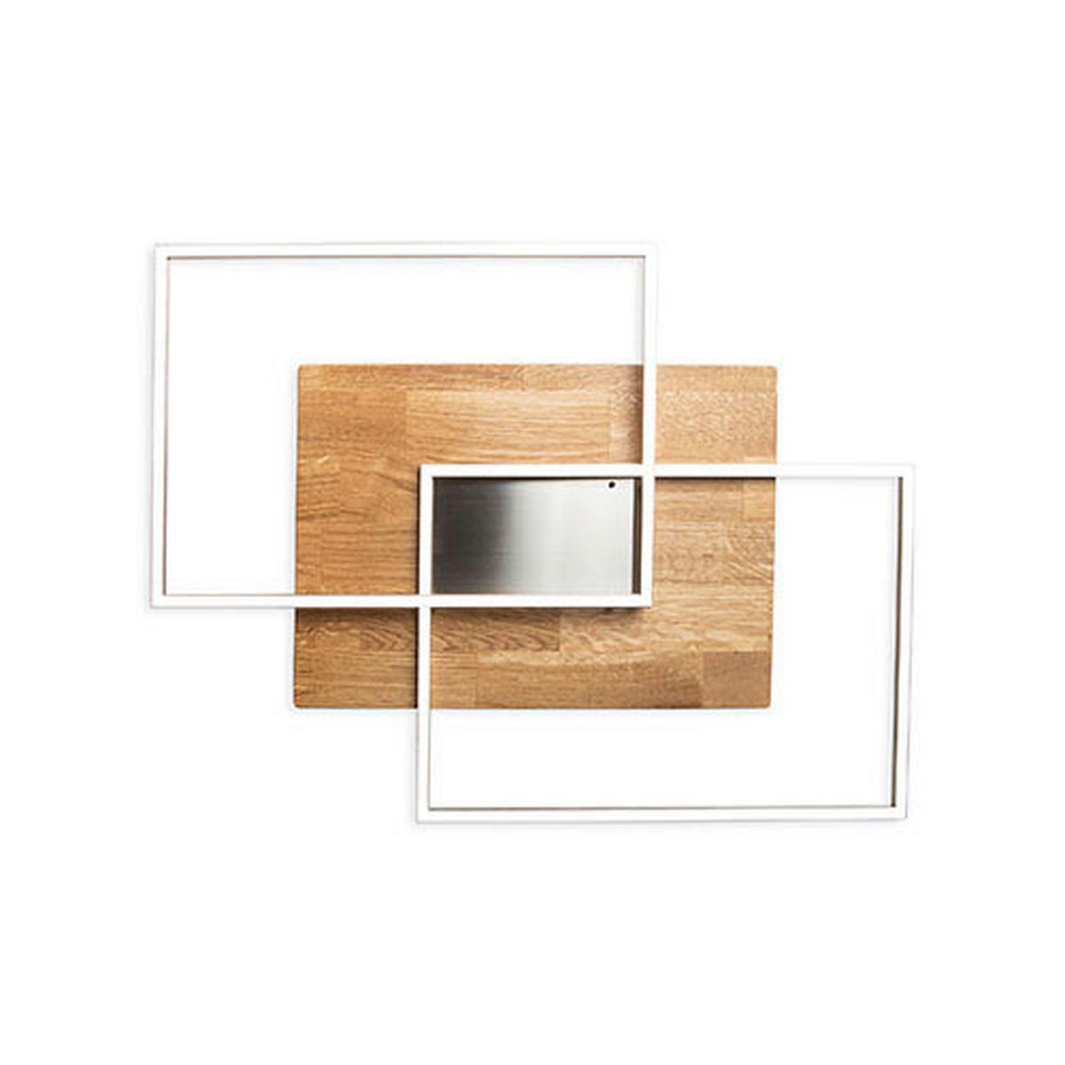 DECKENLEUCHTE Panama 75/56/7 cm   - Natur, Holz/Metall (75/56/7cm)