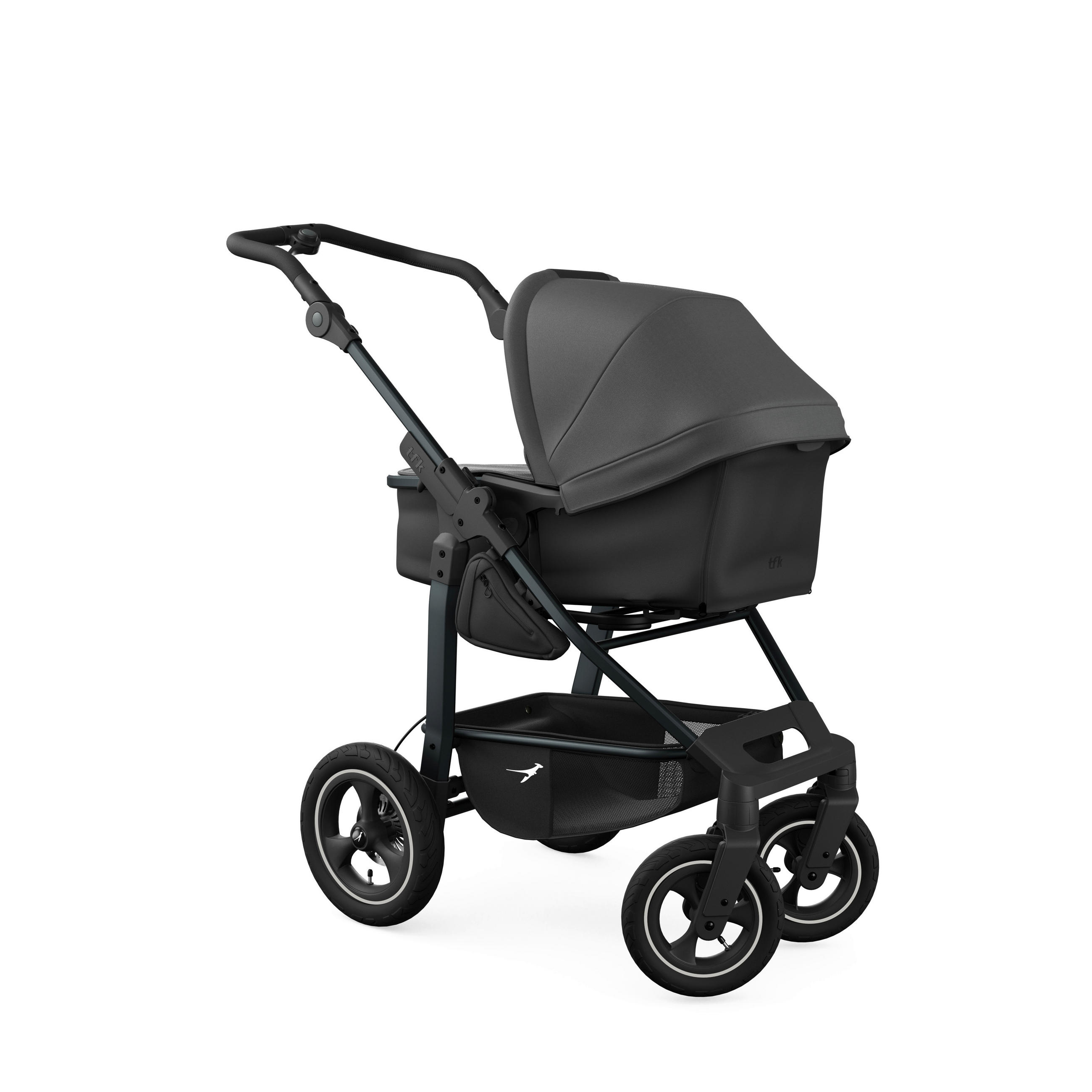 KOMBIKINDERWAGEN mono4 2-in-1 Kombikinderwagen  - Dunkelgrau/Schwarz, Basics, Textil/Metall (57/111/108cm) - TFK