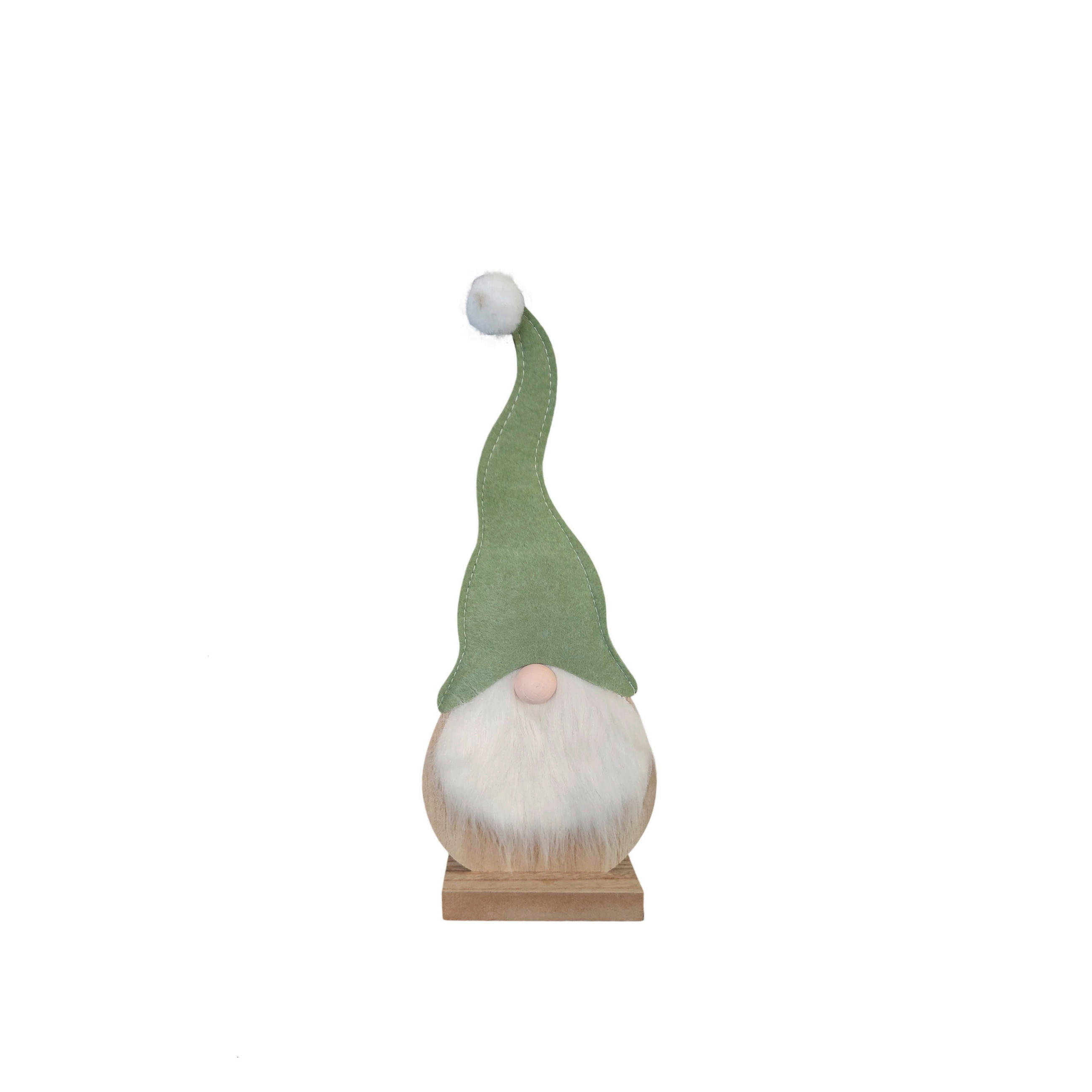 TOMTENISSE  - vit/ljusgrön, Lifestyle, trämaterial/textil (14/36/5cm) - X-Mas
