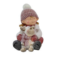 FIGÚRKA – DIEŤA - čierna/biela, Lifestyle, textil/kameň (23,5/31/23,5cm) - X-Mas