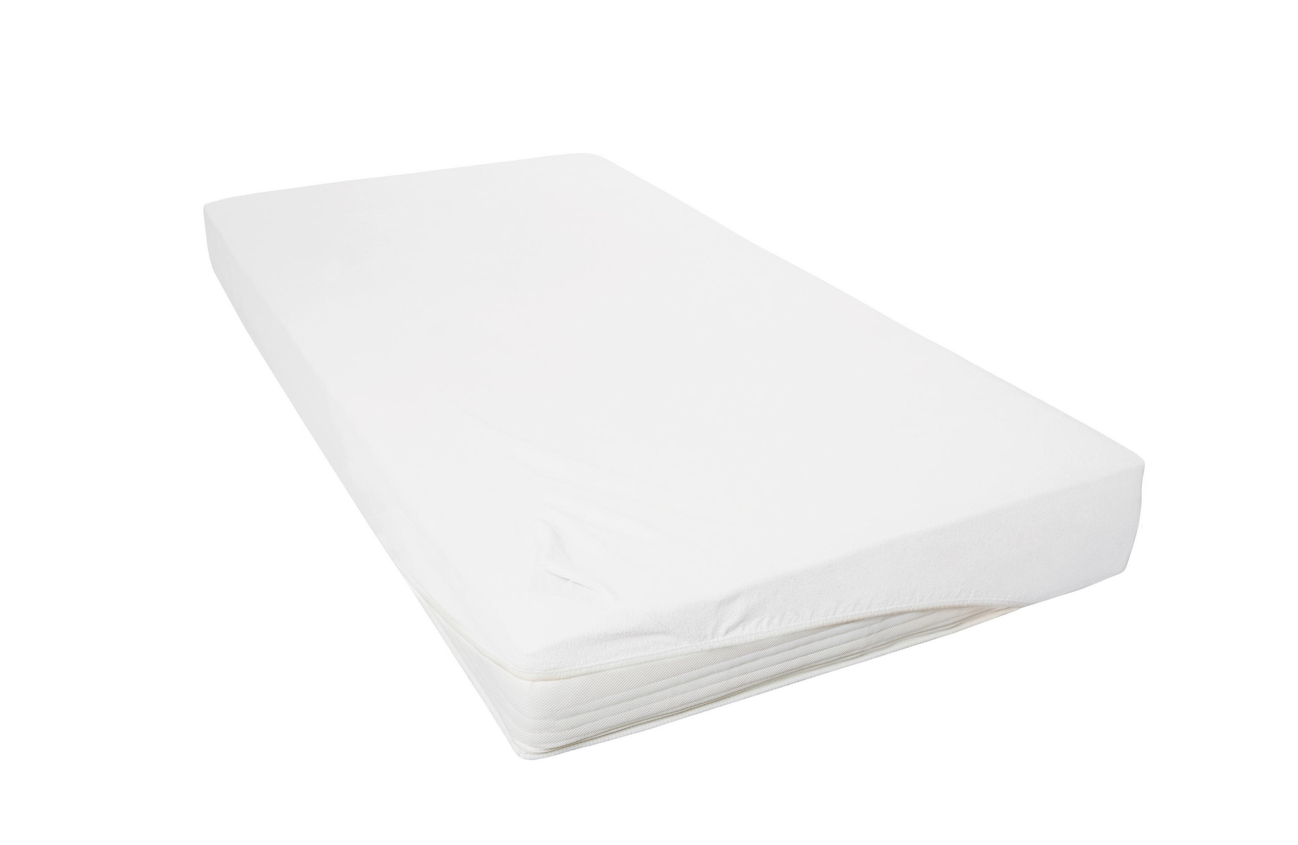 SPANNLEINTUCH Frottee  - Weiß, Basics, Textil (100/200cm)