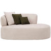 RÉCAMIERE in Chenille Dunkelgrün, Beige  - Dunkelgrün/Beige, MODERN, Kunststoff/Textil (166/86/105cm) - Hom`in