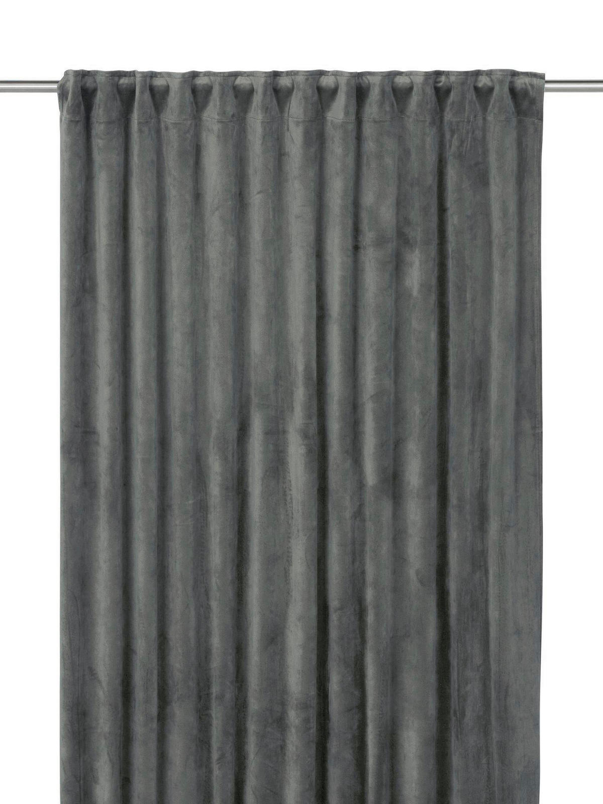 FERTIGVORHANG  black-out (lichtundurchlässig)   135/280 cm 2 Stück  - Anthrazit, Basics, Textil (135/280cm) - Svanefors
