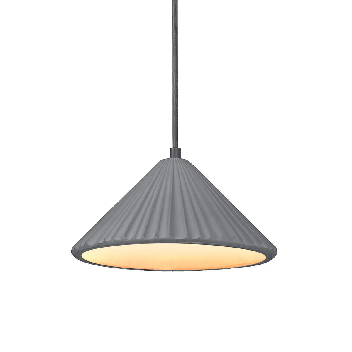 PENDELLEUCHTE 25/117,5 cm   - Dunkelgrau, KONVENTIONELL, Stein/Metall (25/117,5cm) - Ledvance