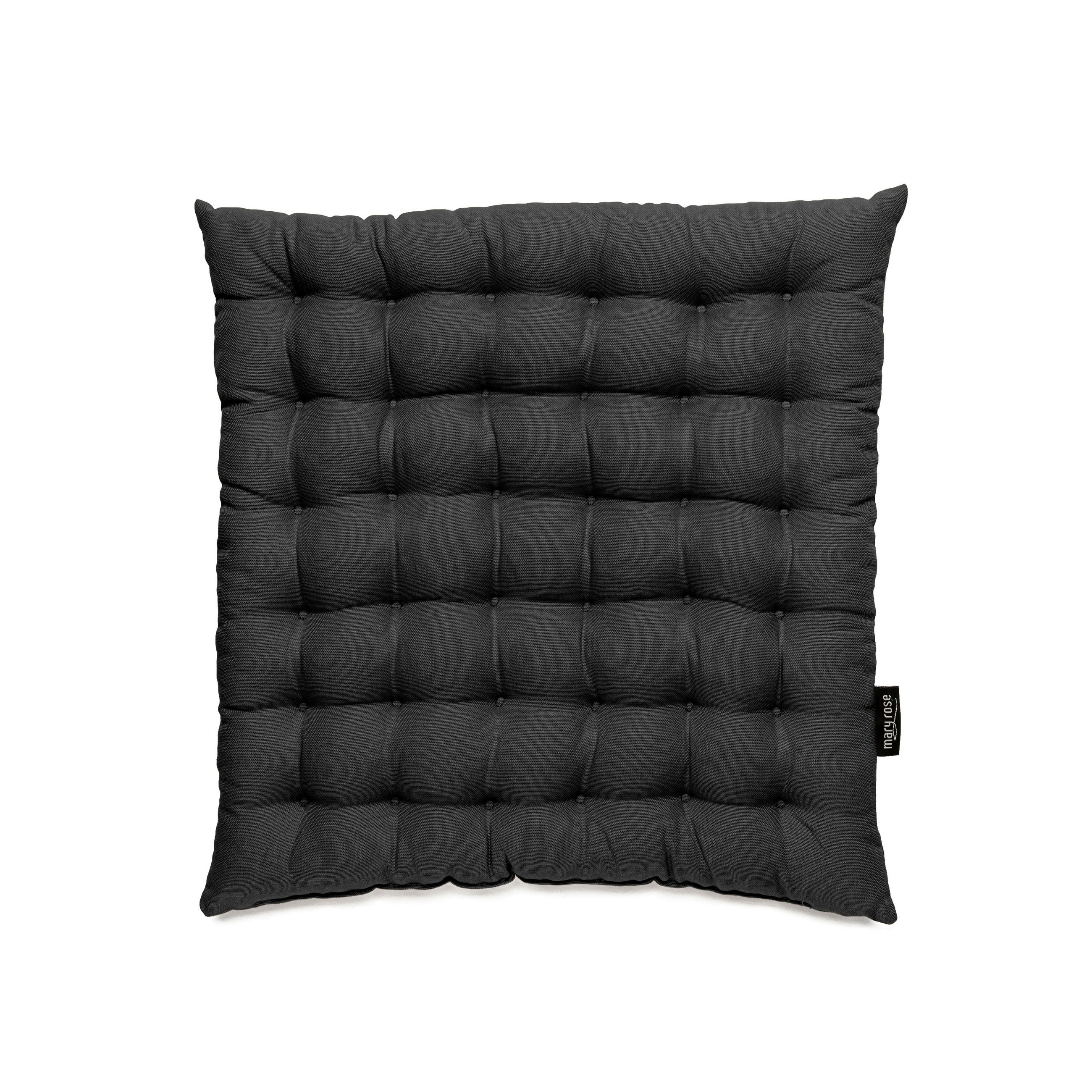 SITZKISSEN  - Anthrazit, Basics, Textil (38/38/4cm) - Bio:Vio