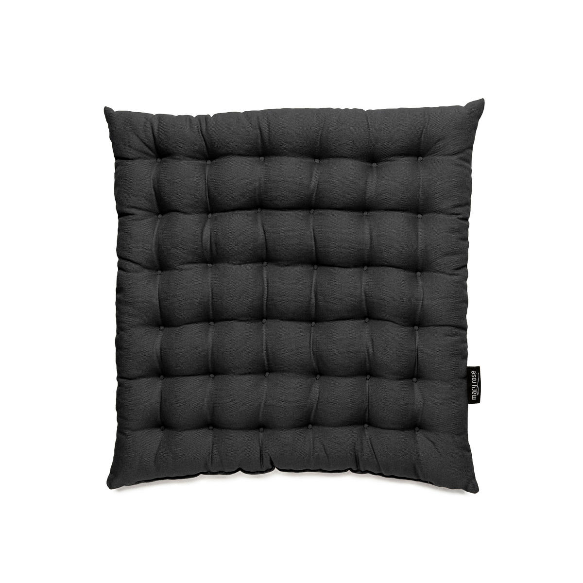 SITZKISSEN  - Anthrazit, Basics, Textil (38/38/4cm) - Bio:Vio