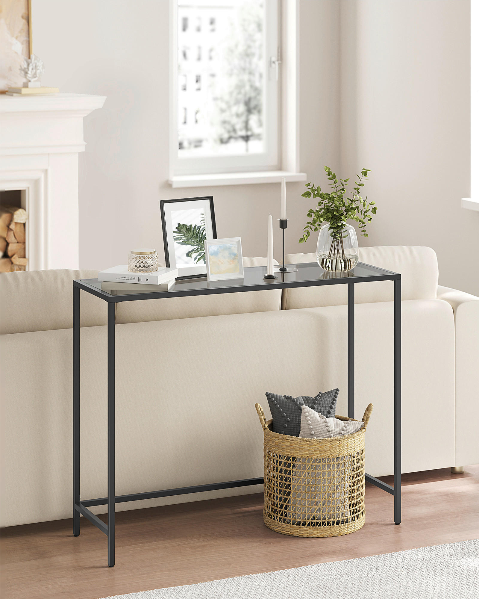 KONSOLENTISCH Goldfarben  - Goldfarben, Trend, Glas/Metall (100,5/80/20cm) - MID.YOU