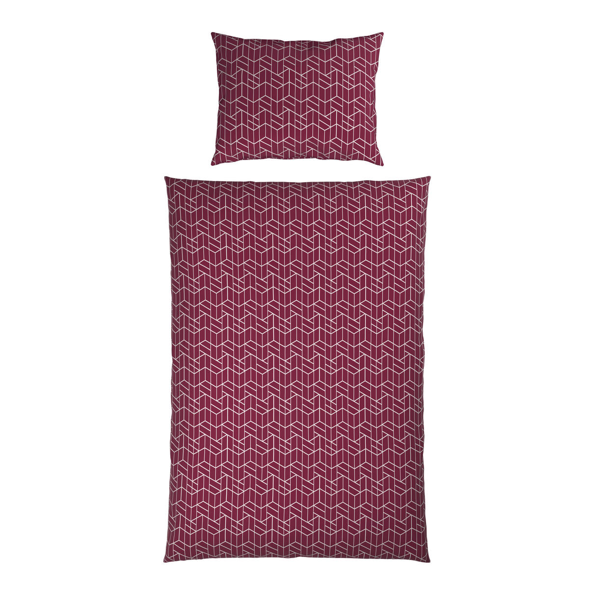 BETTWÄSCHE 2-teilig Satin 140/200 cm  - Bordeaux/Multicolor, Design, Textil (140/200cm) - Novel