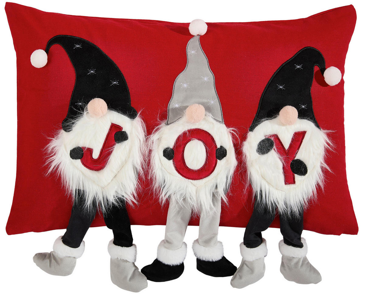 KISSENHÜLLE 40/60 cm  - Rot, Design, Textil (40/60cm) - X-Mas