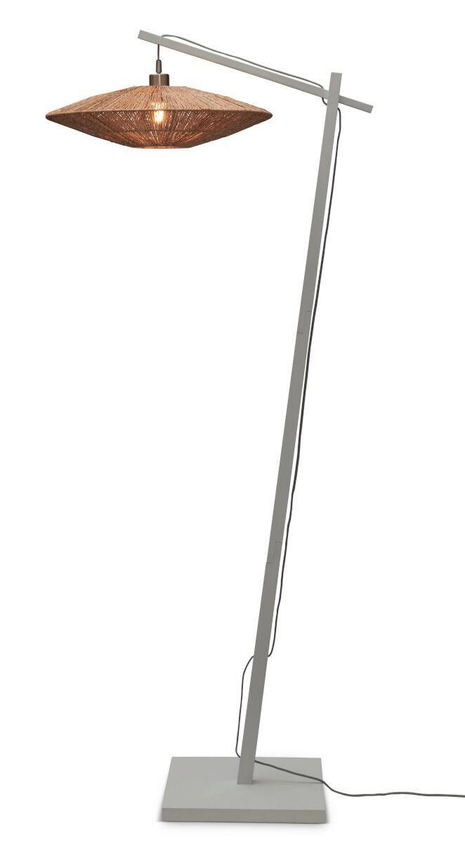 STEHLEUCHTE 78/176/55 cm - Naturfarben/Weiß, Trend (78/176/55cm) - Good & Mojo
