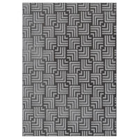 FLACHWEBETEPPICH  Wohnzimmer 120/160 cm Calma Anthrazit rechteckig  - Anthrazit, Basics, Textil (120/160cm) - Kayoom