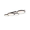 LED-DECKENLEUCHTE Medera 100/34,5/8 cm   - Schwarz/Weiß, Design, Holz/Metall (100/34,5/8cm) - Trio Leuchten
