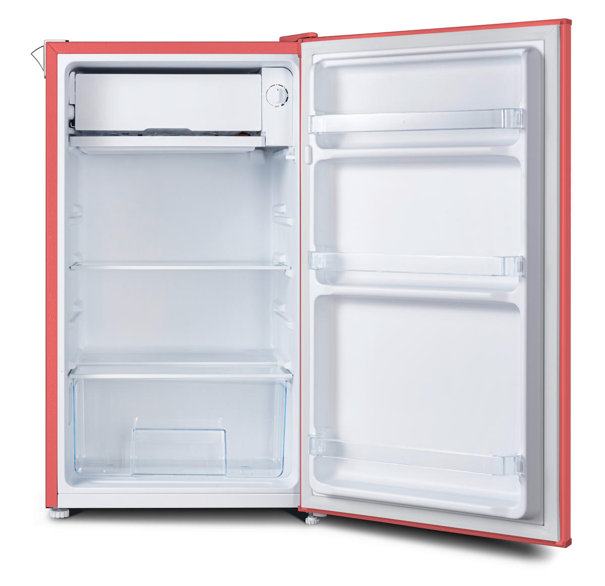KÜHLSCHRANK 47,4/83,1/44,7 cm KG83R-37  - Rot, Trend, Glas/Kunststoff (47,4/83,1/44,7cm) - Respekta